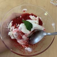 Raspberry aquafaba merengue - ONE OF MY TOP DESSERTS  at Naturalna in Bydgoszcz