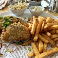 Fish and chips   at Naturalna in Bydgoszcz