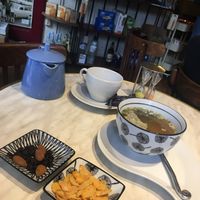 Miso soup  at Keck's Cafe Nature Shop in Vichy