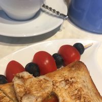 Vegan sandwich (the olive one) at Keck's Cafe Nature Shop in Vichy