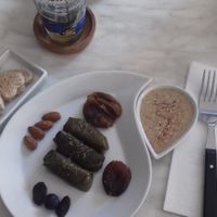 Adam's Green Sweets: 
Vine rolled leaves filled with rice. at Keck's Cafe Nature Shop in Vichy