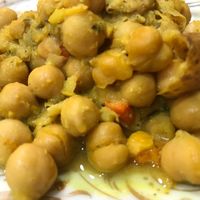Curry chickpeas  at Sweet So-sum-ba in Washington