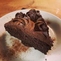 Best chocolate cake EVAR! at Rose Bay General Store and Bistro in Rose Bay