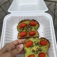 Farmers Market Toast (gluten free bread)  at Tree of Life Juice in Saugatuck