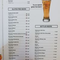 gluten free beer at Al Carmine in Padua