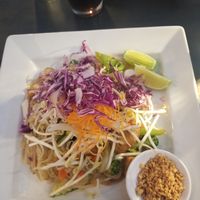 Vegan Vegetable Pad Thai with Tofu added at Thai Terrace in Kelowna