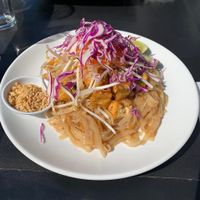 Vegan pad Thai with tofu  at Thai Terrace in Kelowna