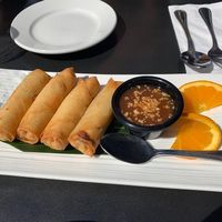 Vegan spring rolls  at Thai Terrace in Kelowna