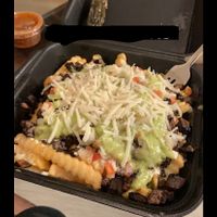 Guapos fries with azada  at Guapo's Taco Shop in Bakersfield