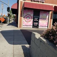 Front in small shopping center at Colorado Donuts in Los Angeles