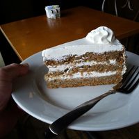 Vegan Carrot Cake  at Aubergine Cafe in Woodside