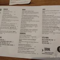 Menu at The Proprietor in Albury