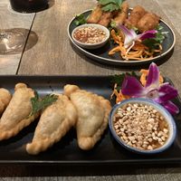 Curry puffs & tofu sticks  at A Taste of Siam in Hampton