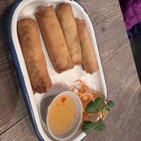 VeganSpring rolls  at A Taste of Siam in Hampton
