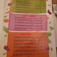 Menu at A Taste of Siam in Hampton