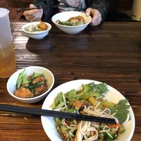 delicious rice noodles and tofu! at Leshanzhai in Kunming