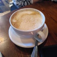 Latte with soya milk (June 2022) at The Kestrel in Knaresborough