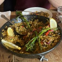 So so so delicious - made fresh so takes 30-45 minutes but you can order ahead of time - it’s worth it!  at Pablos Bistro in Bradford-on-avon