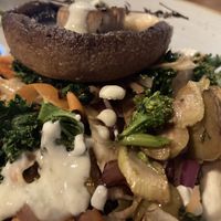 Mushroom and olive stir fry   at So! Bar and Eats in Harrogate