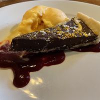Choccy clementine torte  at So! Bar and Eats in Harrogate