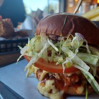 Bacun cheaseburger at So! Bar and Eats in Knaresborough