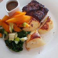 Vegan nut roast at Heron Inn in Truro