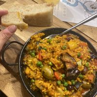 Vegan Vegetable Paella  at Heron Inn in Truro