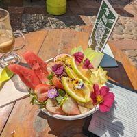 Amarillo bowl at Betty's Bowls in Medellin