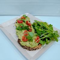 Avocado toast ! at Betty's Bowls in Medellin
