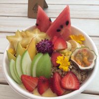 Amarillo bowl at Betty's Bowls in Medellin