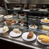 cakes (only few are vegan) at Massolit Cooks in Krakow