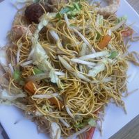 Special fried rice with mock meats   at RuGa Bistro in Birmingham