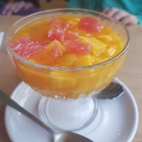Grapefruit, mango, tapioca balls dessert at RuGa Bistro in Birmingham