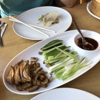 Mock duck pancakes  at RuGa Bistro in Birmingham