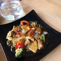 House special crispy noodles  at RuGa Bistro in Birmingham