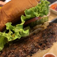 Vegan Blackbean Burger ❤️ at Grassburger in Durango