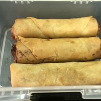 fried spring rolls/popiah $1/pc 👍🏻👍🏻👍🏻 at Vegetarian Stall - Kovan 209 in Northeast Singapore