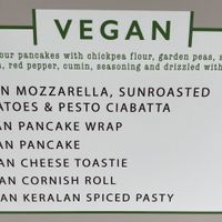 Vegan options at Junction 8 in Reigate