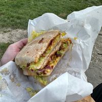 Vegan ciabatta at Junction 8 in Reigate