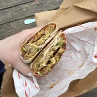 Vegan pancake wrap   at Junction 8 in Reigate