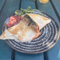 Breakfast wrap  at Paradiddles in Worcester