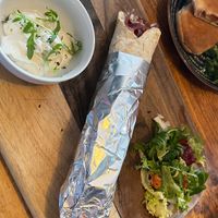 Plant-based loaded garlic mayo kebab  at Paradiddles in Worcester