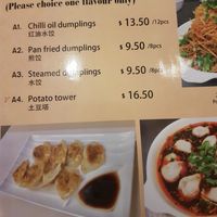 Vege menu at Ram's Restaurant in Wellington