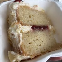 Cherry Bakewell cake   at The May Bakery in Telford