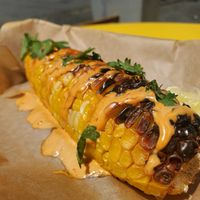 Street corn at Lady and the Shallot in Ewing