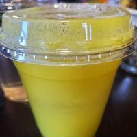 Fresh fruit juice with sea moss at Lady and the Shallot in Ewing