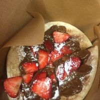 Vegan chocolate pizza at Lady and the Shallot in Ewing