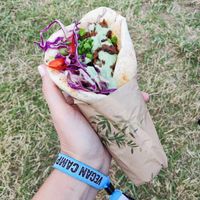 Coconut soy wrap at Bamboo Street Food in Leicester