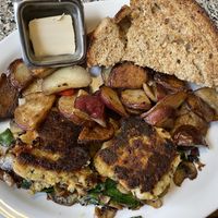 Veggie patty breakfast  at Sunrise Cafe in Yellow Springs
