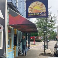 Exterior at Sunrise Cafe in Yellow Springs